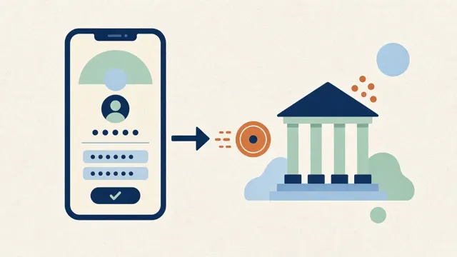 Celular con una pantalla de transferencia enviando dinero a un banco